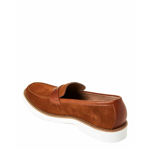 ZANZARA  Cognac Gino Suede Loafers - Size 10M - Picture 3 of 11